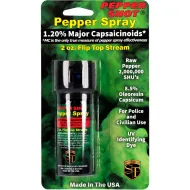 Pepper Shot 1.2% MC 2 oz pepper spray stream flip top
