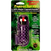 Pepper Shot 1.2% MC 1/2 oz Halo Rhinestone Holster Purple
