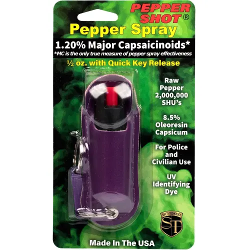 Pepper Shot 1.2% MC 1/2 oz Halo Holster Purple