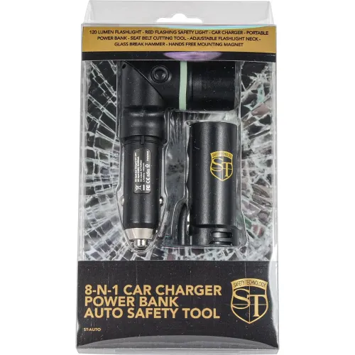 8-N-1 Car Charger Power Bank Tool