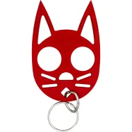 Cat Self-Defense Keychain Red