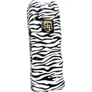 80,000,000 volt MultiGuard Stun Gun Alarm and Flashlight with Built in Charger Zebra