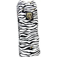 80,000,000 volt MultiGuard Stun Gun Alarm and Flashlight with Built in Charger Zebra