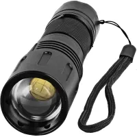 Safety Technology 3000 Lumens LED Self Defense Zoomable Flashlight 