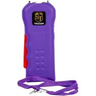 Trigger 75,000,000 Stun Gun Flashlight with Disable Pin Purple 
