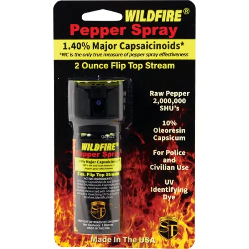 Wildfire 1.4% MC 2 oz pepper spray flip top