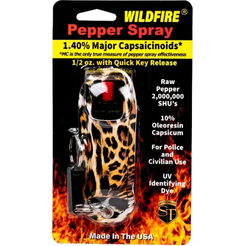 WildFire 1.4% MC 1/2 oz Halo Holster Leopard Black/White