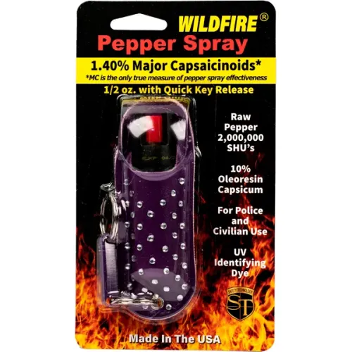 WildFire 1.4% MC 1/2 oz Halo Rhinestone Holster Purple